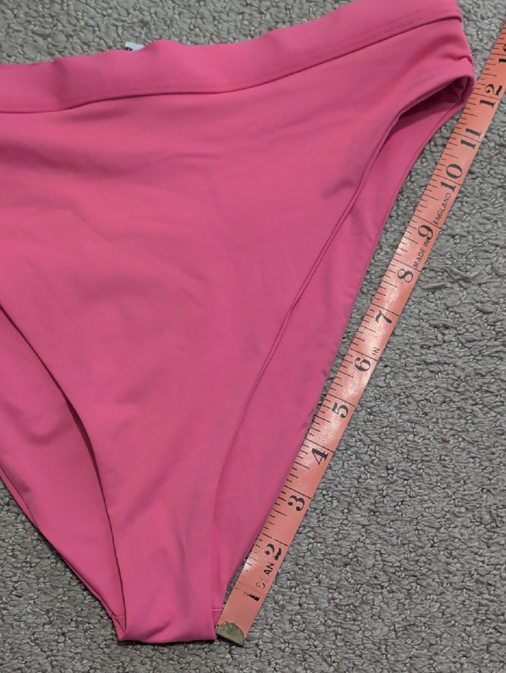 Dippin' Daisy's Neon Pink Scoop Bikini Set High Waisted High Cut Medium - Picture 5 of 7